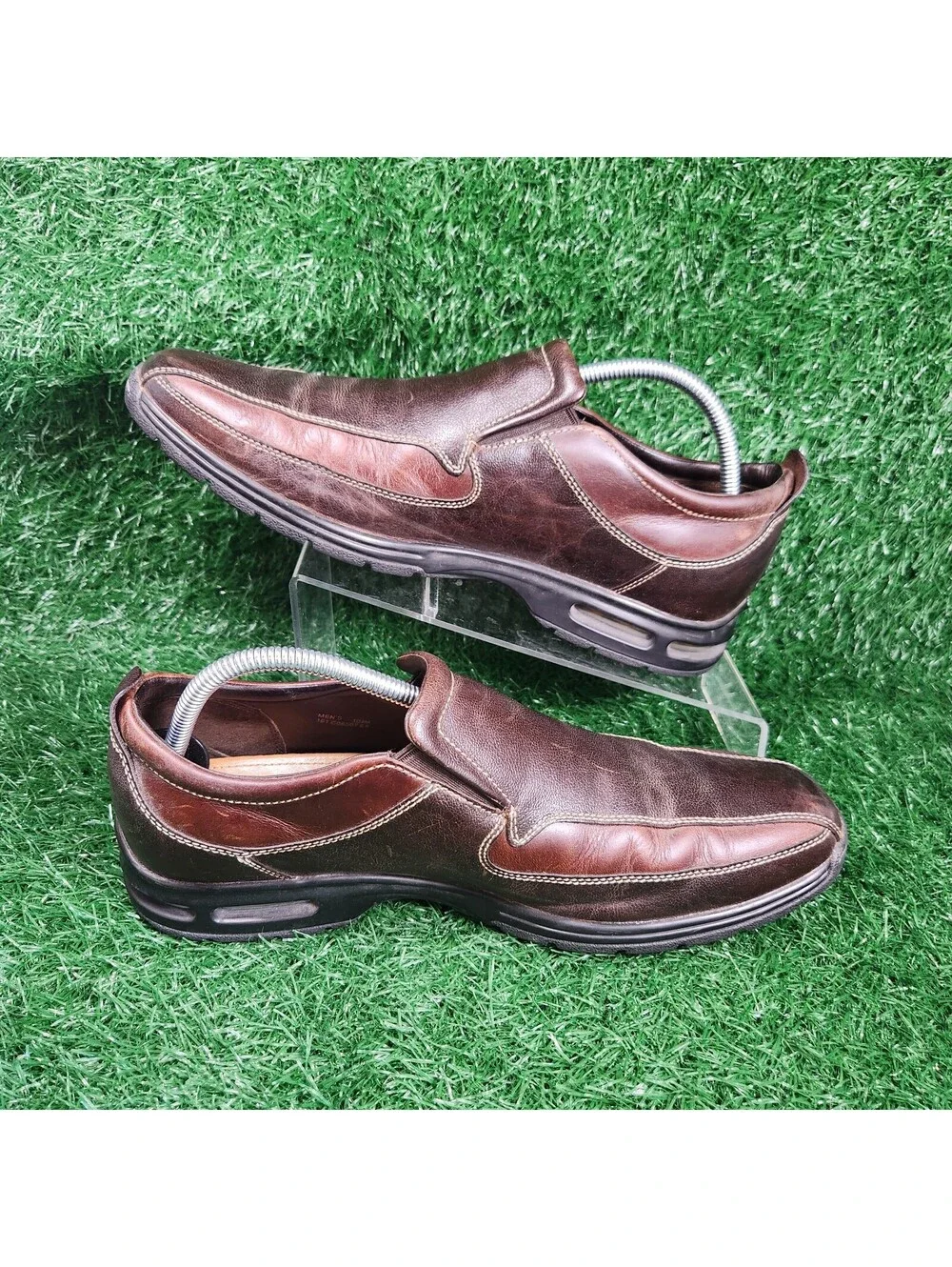 Cole Haan nike Air series Brown loafers 10.5 Mens Casual Slip On Driving Shoes